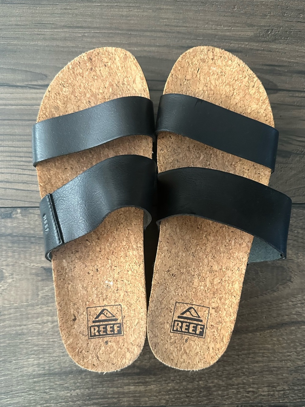 Reef Women’s Cushion Vista Hi Sandals - Black Size 8